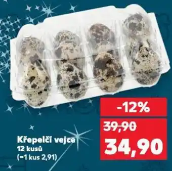 Kaufland Křepelčí vejce 12 kusů nabídka