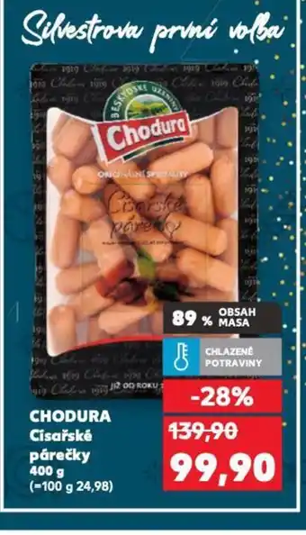 Kaufland CHODURA Císařské párečky 400 g nabídka