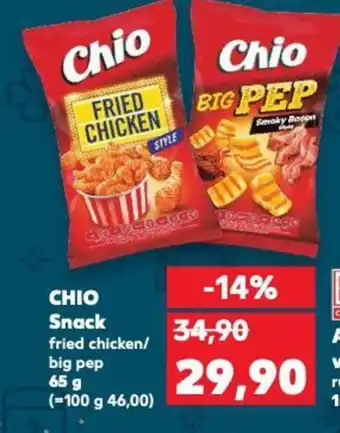 Kaufland CHIO Snack nabídka