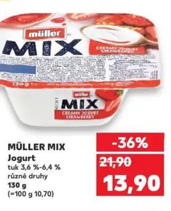 Kaufland MÜLLER MIX Jogurt nabídka