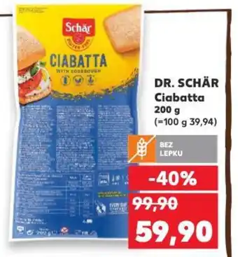 Kaufland DR. SCHÄR Ciabatta 200 g nabídka