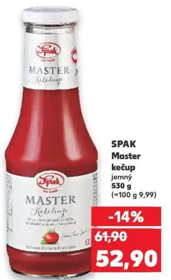Kaufland SPAK Master kečup nabídka
