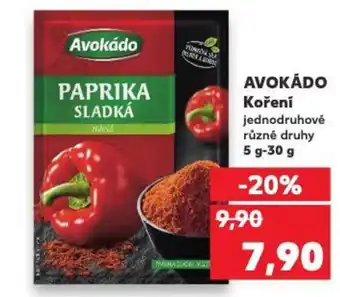 Kaufland AVOKÁDO Koření jednodruhové nabídka