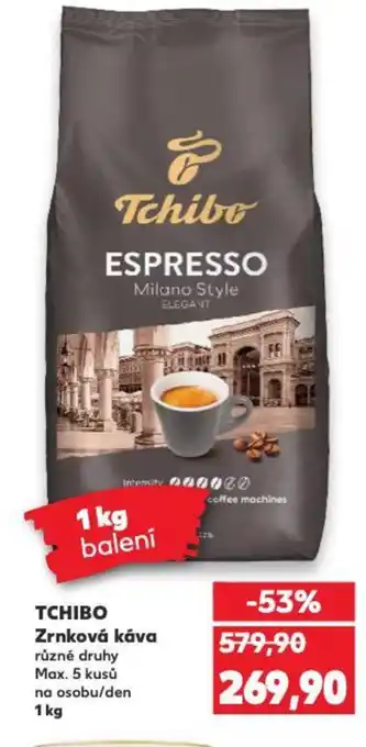 Kaufland TCHIBO Zrnková káva nabídka