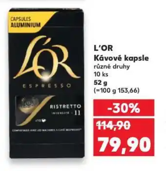 Kaufland L'OR Kávové kapsle nabídka