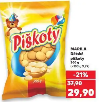 Kaufland MARILA Dětské piškoty 300 g nabídka