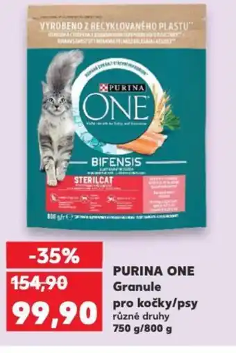 Kaufland PURINA ONE Granule pro kočky/psy nabídka