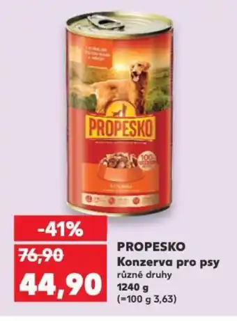 Kaufland PROPESKO Konzerva pro psy nabídka