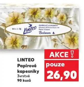 Kaufland LINTEO Papírové kapesníky nabídka