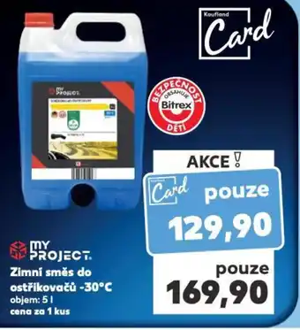 Kaufland Zimní směs do ostřikovačů -30°C nabídka