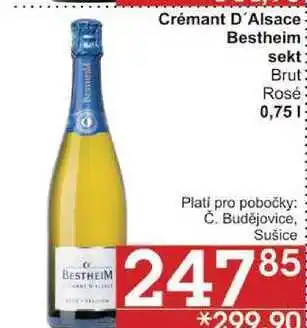Jip Crémant d'alsace bestheim sekt brut, 0,75 l nabídka