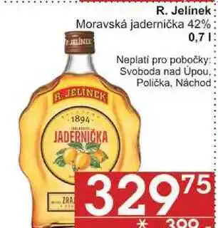 Jip R. jelínek moravská jadernička 42%, 0,7 l nabídka