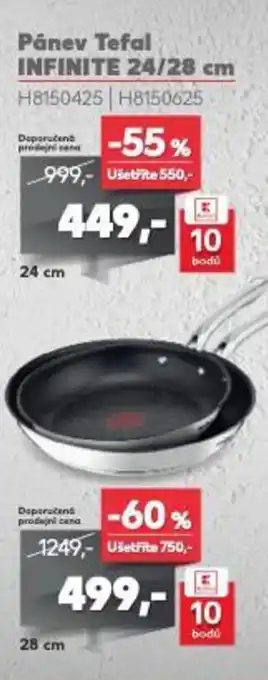 Kaufland Pánev Tefal INFINITE 24/28 cm nabídka