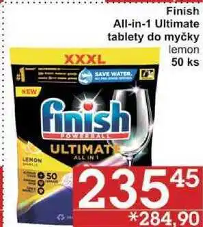 Jip Finish all-in-1 ultimate tablety do myčky lemon, 50 ks nabídka