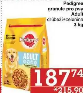 Jip Pedigree granule pro psy adult drůbeži+zelenina, 3 kg nabídka