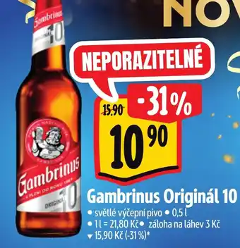 Albert Gambrinus Originál 10 nabídka