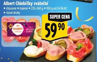 Albert Albert Chlebíčky sváteční nabídka