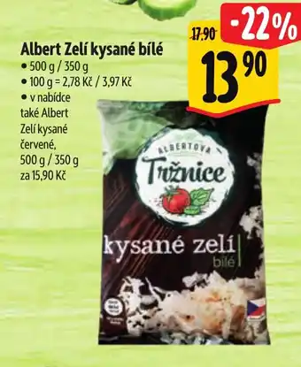 Albert Albert Zelí kysané bílé nabídka