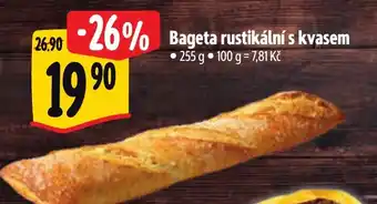 Albert Bageta rustikální s kvasem nabídka