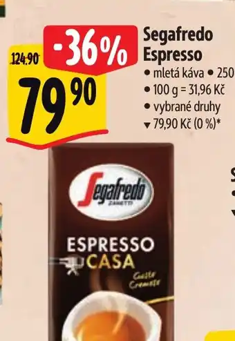 Albert Segafredo Espresso nabídka