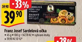Albert Franz Josef Sardelová očka nabídka