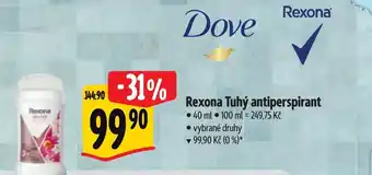 Albert Rexona Tuhý antiperspirant nabídka