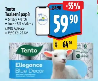Albert Tento Toaletní papír nabídka
