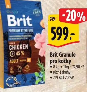 Albert Brit Granule pro kočky nabídka