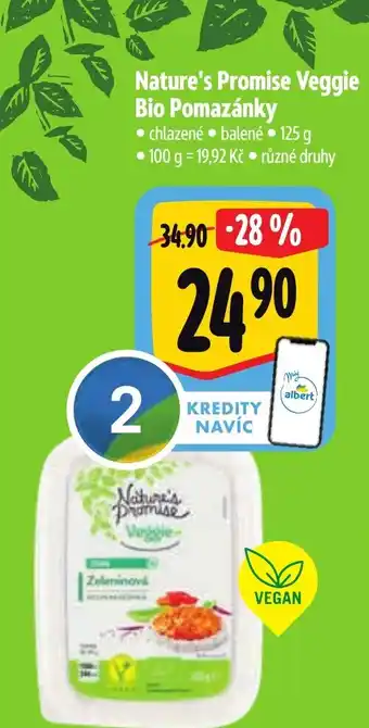 Albert Nature's Promise Veggie Bio Pomazánky nabídka