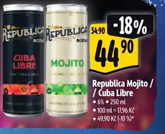 Albert Republica Mojito / / Cuba Libre nabídka