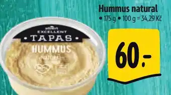 Albert Hummus natural nabídka