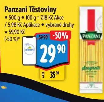Albert Panzani Těstoviny nabídka