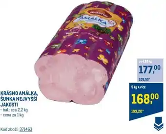 Makro KRÁSNO AMÁLKA, SUNKA NEJVYSSI JAKOSTI nabídka