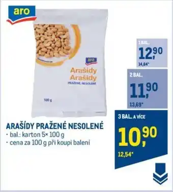 Makro ARAŠÍDY PRAŽENÉ NESOLENÉ nabídka