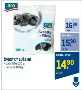 Makro ŠVESTKY SUŠENÉ nabídka