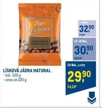 Makro LÍSKOVÁ JÁDRA NATURAL nabídka