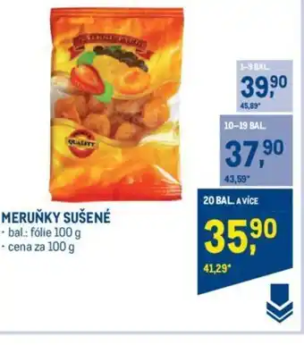 MERUŇKY SUŠENÉ