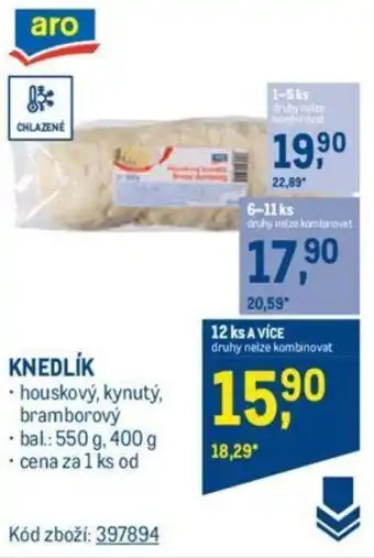 Makro KNEDLÍK nabídka