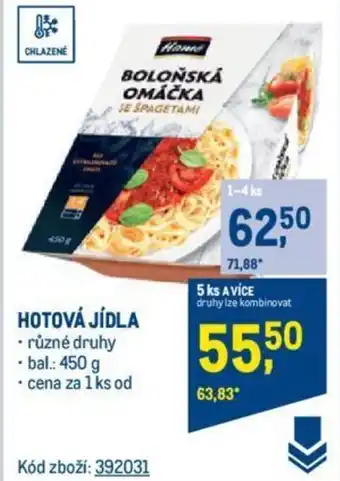 Makro HOTOVÁ JÍDLA nabídka