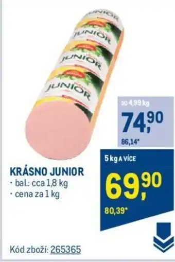 Makro KRÁSNO JUNIOR nabídka