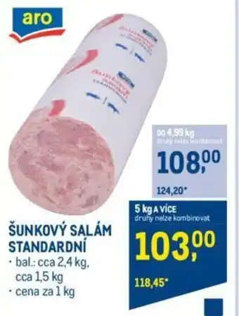 Makro ŠUNKOVÝ SALÁM STANDARDNÍ nabídka