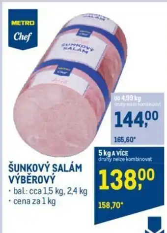 Makro ŠUNKOVÝ SALÁM VÝBĚROVÝ nabídka