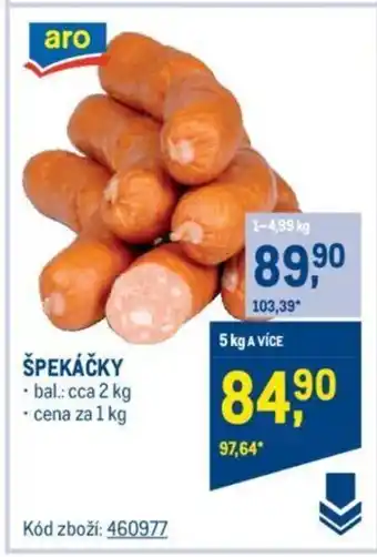 Makro ŠPEKÁČKY nabídka