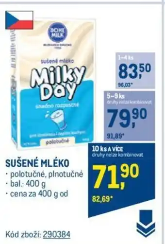 Makro SUŠENÉ MLÉKO nabídka