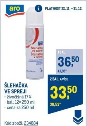 Makro ŠLEHAČKA VE SPREJI nabídka