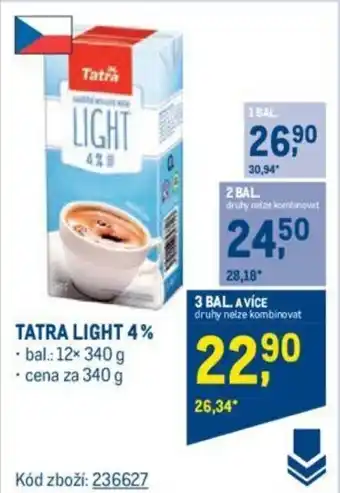 Makro TATRA LIGHT 4% nabídka