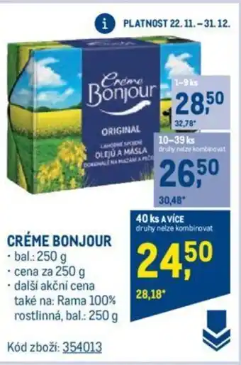 Makro CRÉME BONJOUR nabídka