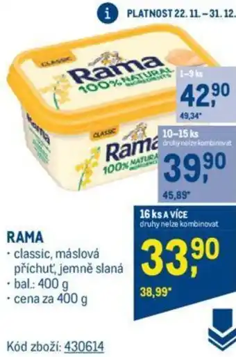 Makro RAMA nabídka