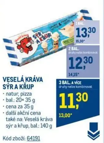 Makro VESELÁ KRÁVA SÝRA KŘUP nabídka