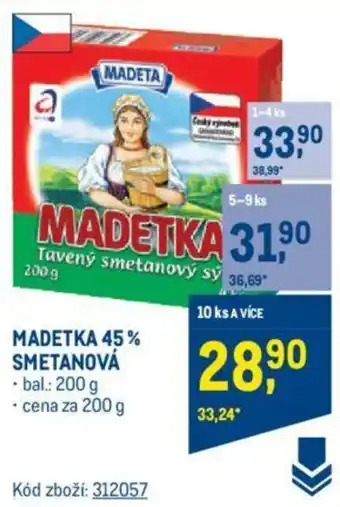 Makro MADETKA 45% SMETANOVÁ nabídka